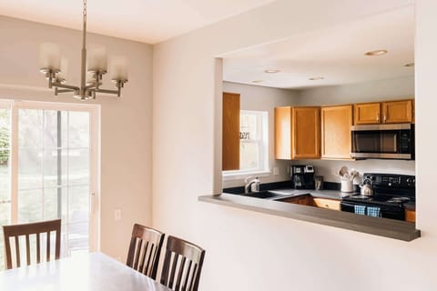 Dining area and kitchen