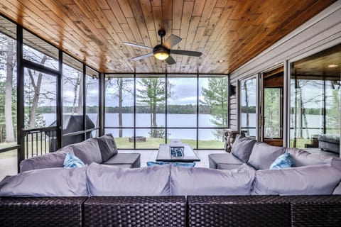 Lakeside screened in porch
