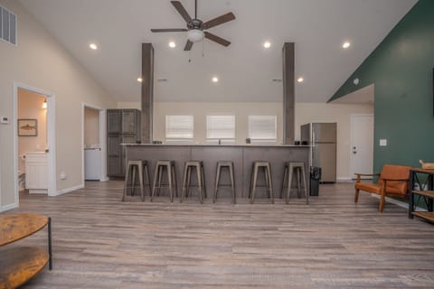 Spacious bar seating for families and friends to gather and hang out