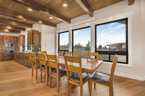 1 of 2 large dining tables to gather together.