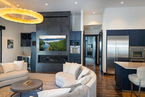 Full of special touches, the living room is a comfortable & beautiful place to relax after a day of adventure | Main Level