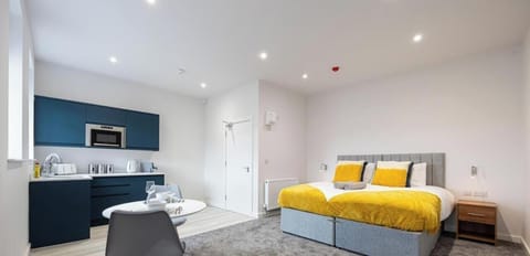 Bed and Dining area