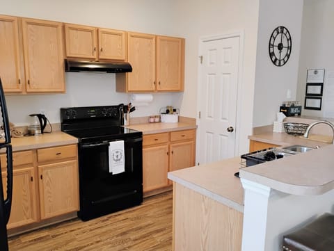 Fully stocked kitchen
