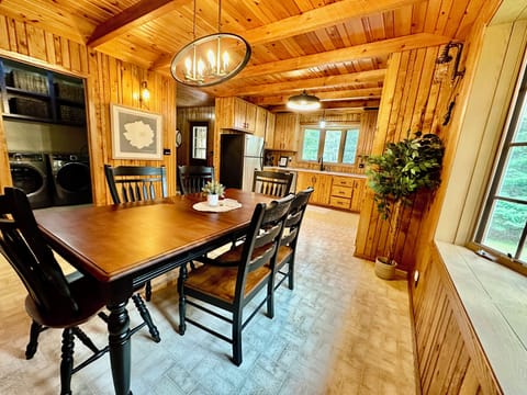 Dining room, kitchen and Laundry room in the background