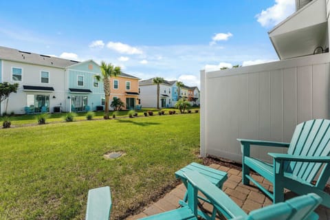 Soak up the sun on the back patio
