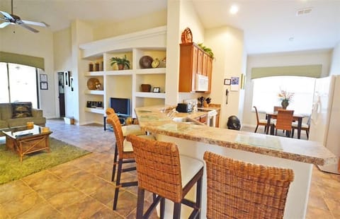 Bar stool seating available