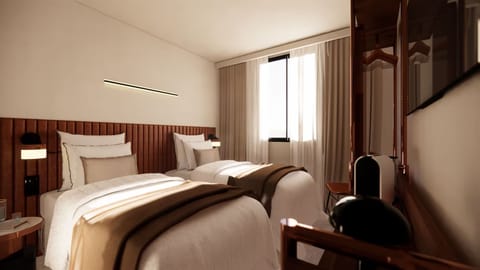 Unit with two Twin beds