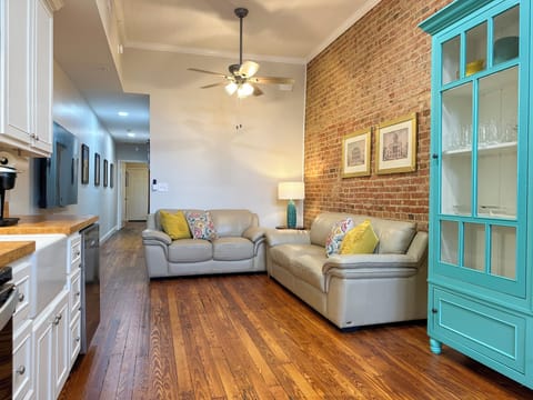 Main living space with sofa bed