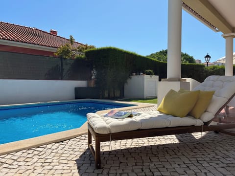 Sun lounger by the pool 