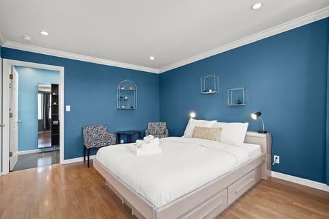 Master Bedroom with chairs inside.  Perfect for couple!