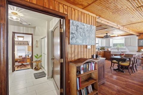 Full shower with bench seats- reading materials