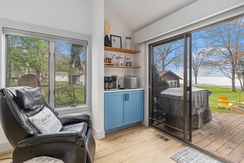 Massage chair/coffee bar