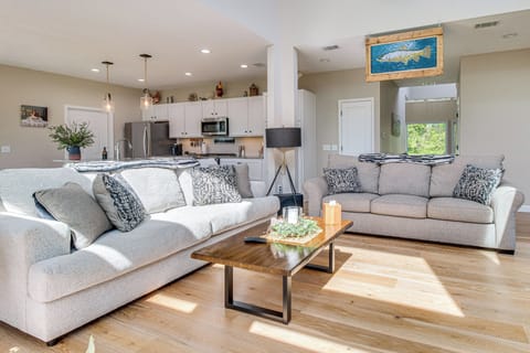 Living Room | Full Sleeper Sofa | Free WiFi | Central A/C & Heat | 1st Floor