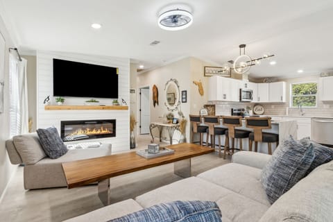 Wall Mounted TV over Electric Fireplace