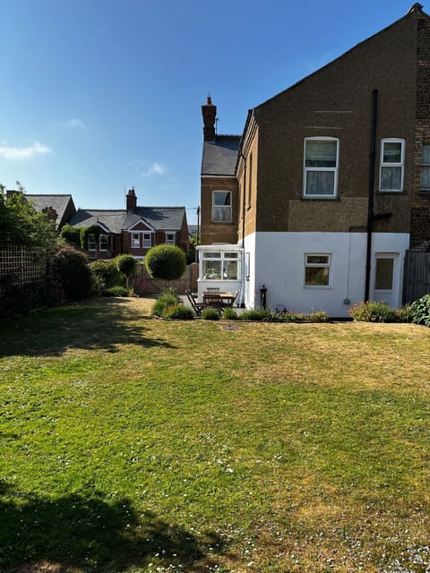 Large enclosed back garden