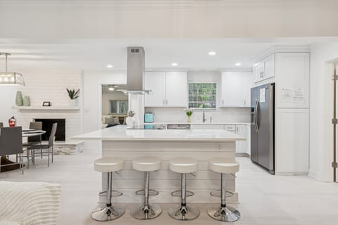 Dine together at the table or at the kitchen counter for more casual bites.