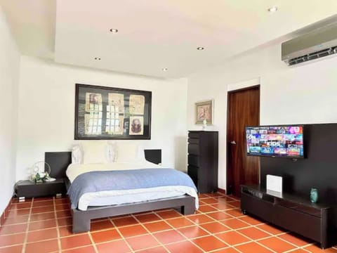Bed and TV