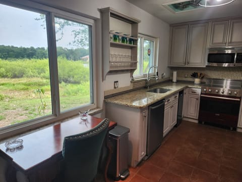 Lake views from kitchen