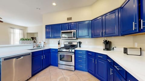 Our fully stocked kitchen