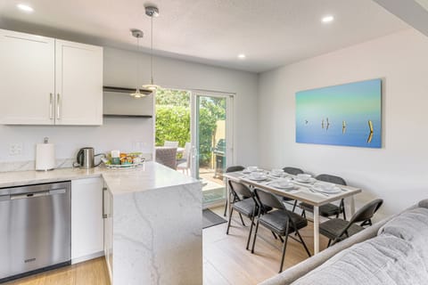 kitchen and dining area