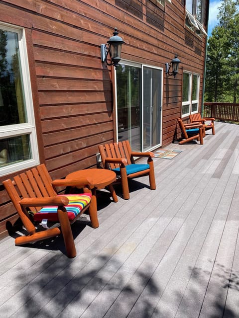 Soak up the sun on the large deck
