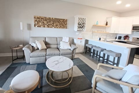 Living room open to kitchen