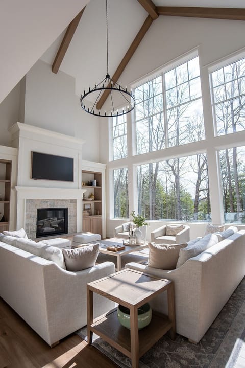 Great room with views of the lake