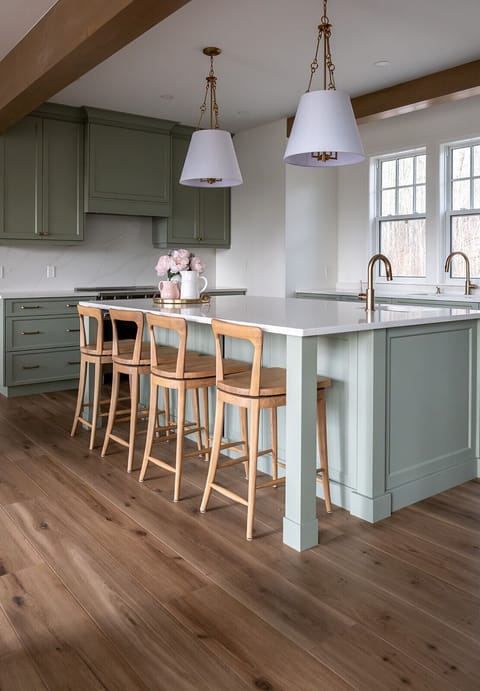 Kitchen - large prep island