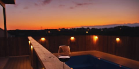 Heated private plunge pool