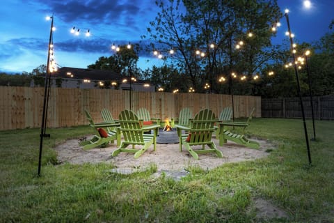 Where the best conversations spark—around the fire.
