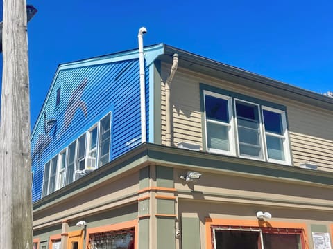 View of condo in upper right corner