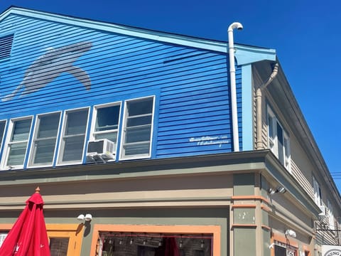 View of condo in upper right corner