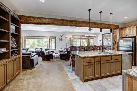 Lower Level - Entertainment Room and Kitchen