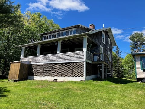 Breezing Up - Porch side overlooking Penobscot Bay
