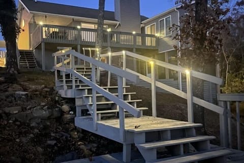 Lighted Walk Way To Dock
