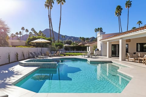 This south-facing pool and spa offer exceptional views and privacy.