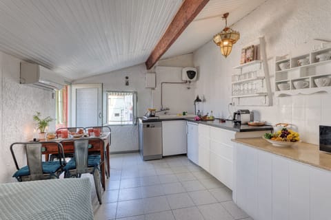 Kitchen and dining area