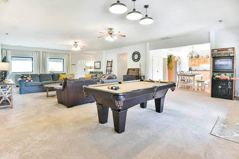 Bad weather? No problem. There is plenty of fun to be had at this house.