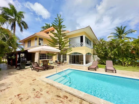Outside swimming pool area.