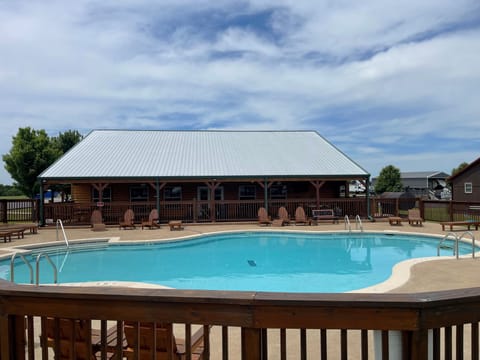 Park pool house and pool