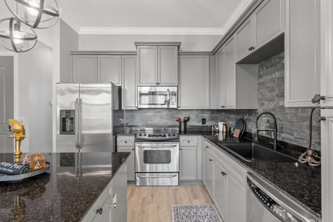 All new stainless steel appliances