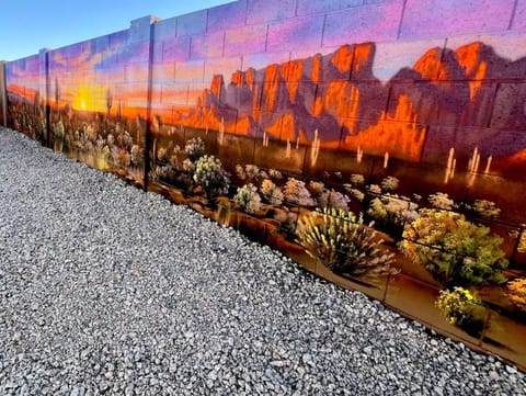 Mural in Backyard - Perfect for photo ops!