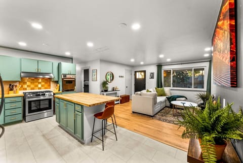 Open-concept living and kitchen — flow and function