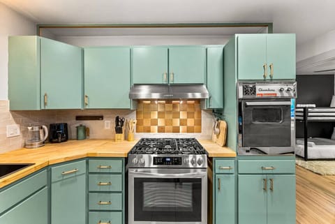 Fully equipped kitchen ready for your culinary creations