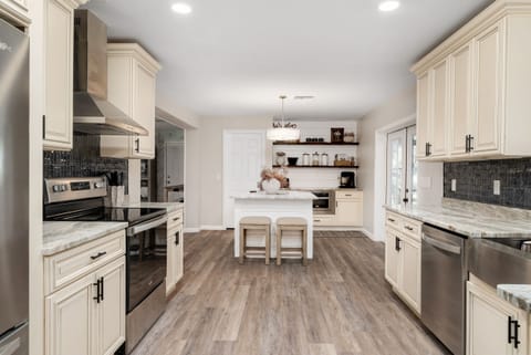 Indoors, Kitchen, Floor, Flooring, Kitchen Island