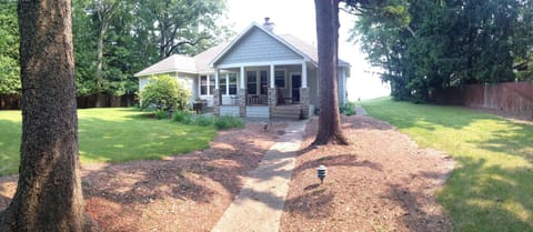 Walk to the front of the house
