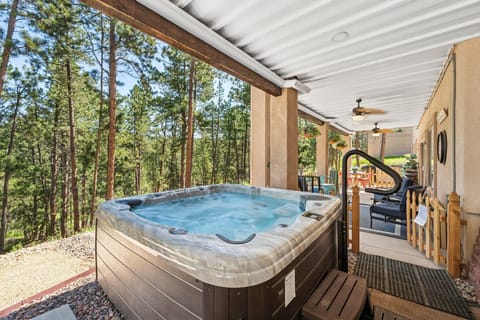 Hot tub is also located on private patio for guests