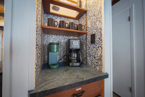 Stocked coffee bar