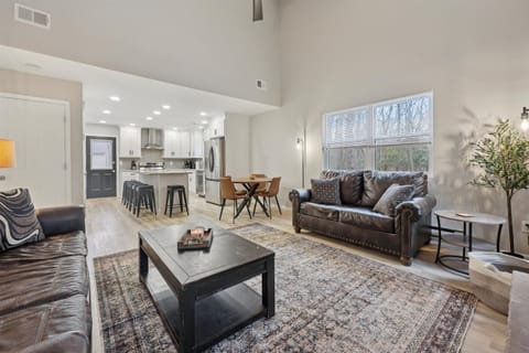 Sink into the plush sectional for movie nights or quiet conversation