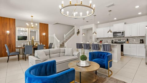 Modern living room with smart TV